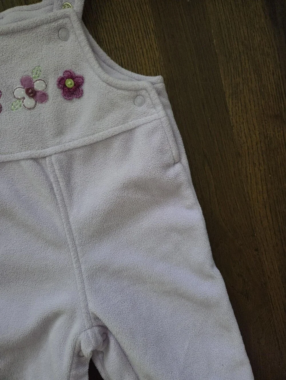 Carters Girls 6M Light Purple Fleece Overalls